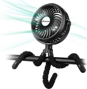 Flexible Tripod Clip On Fan