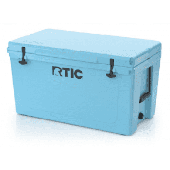 RTIC 110 QT Hard Sided Cooler Blue Heavy Duty Rope Handles T Latch Closure