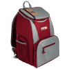 15 Can Lightweight Backpack Cooler Maroon amp Grey Adjustable Straps Padded