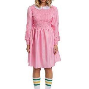 Stranger Things Pink Dress Eleven Costume