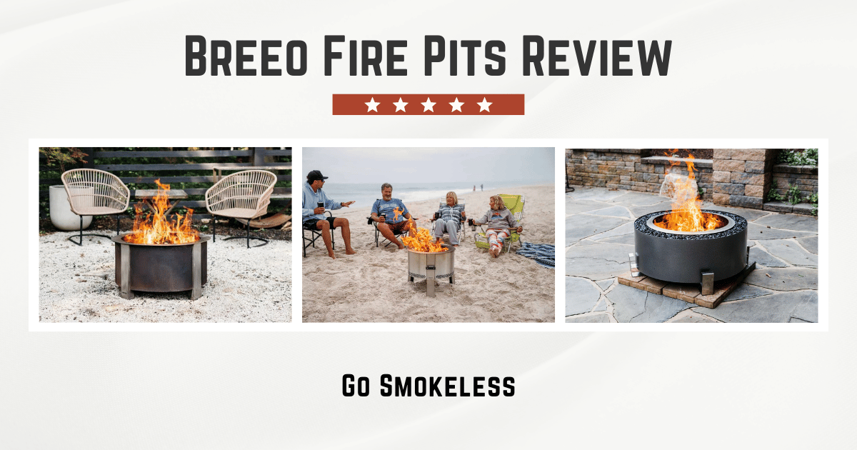 Three fire pits for our Breeo review