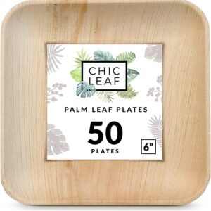 Chic Leaf Palm Leaf Plates