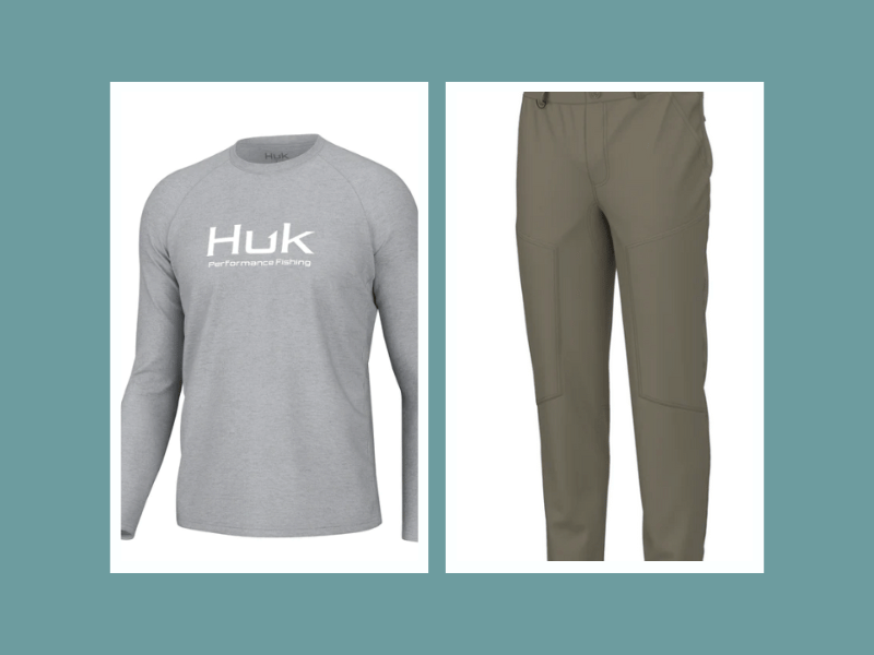 huk slong sleeve shirt and long pants