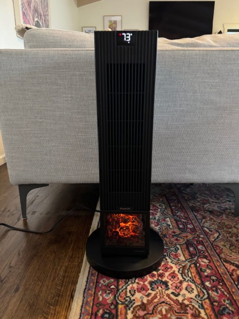 a black Govee Smart Space Heater Max