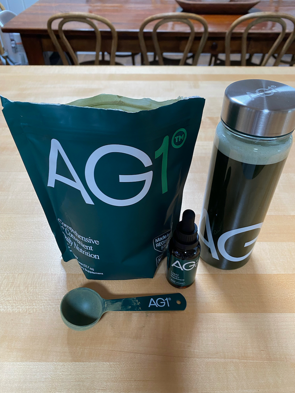 the ag1 welcome kit morning ritual