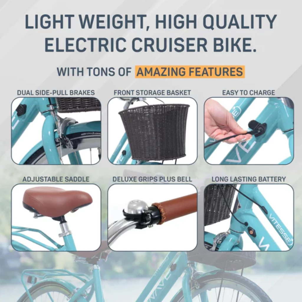 Mendham Bikes 700C VITESSE WAVE | ELECTRIC CRUISER BIKE