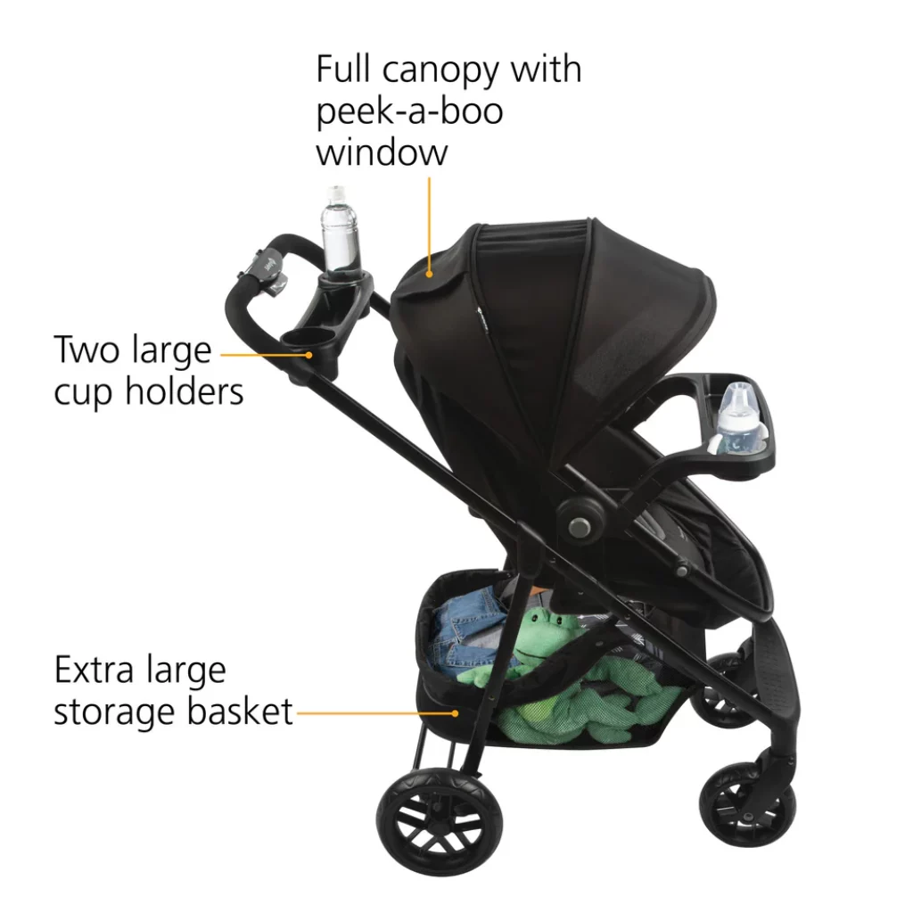 double stroller with car seat