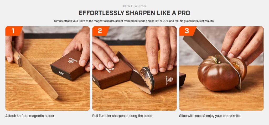 tumbler diamond rolling knife sharpene