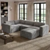 Novilla Minimalist Performance Chenille Modular Sofa