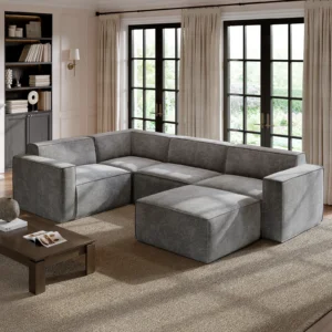 Novilla Minimalist Performance Chenille Modular Sofa