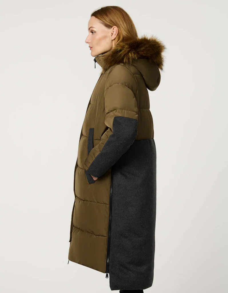 Bernardo Outdoorsy Wool Combo Puffer Coat Bernardo Outdoorsy Wool Combo Puffer Coat