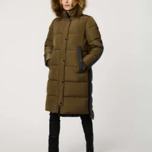 Bernardo Outdoorsy Wool Combo Puffer Coat