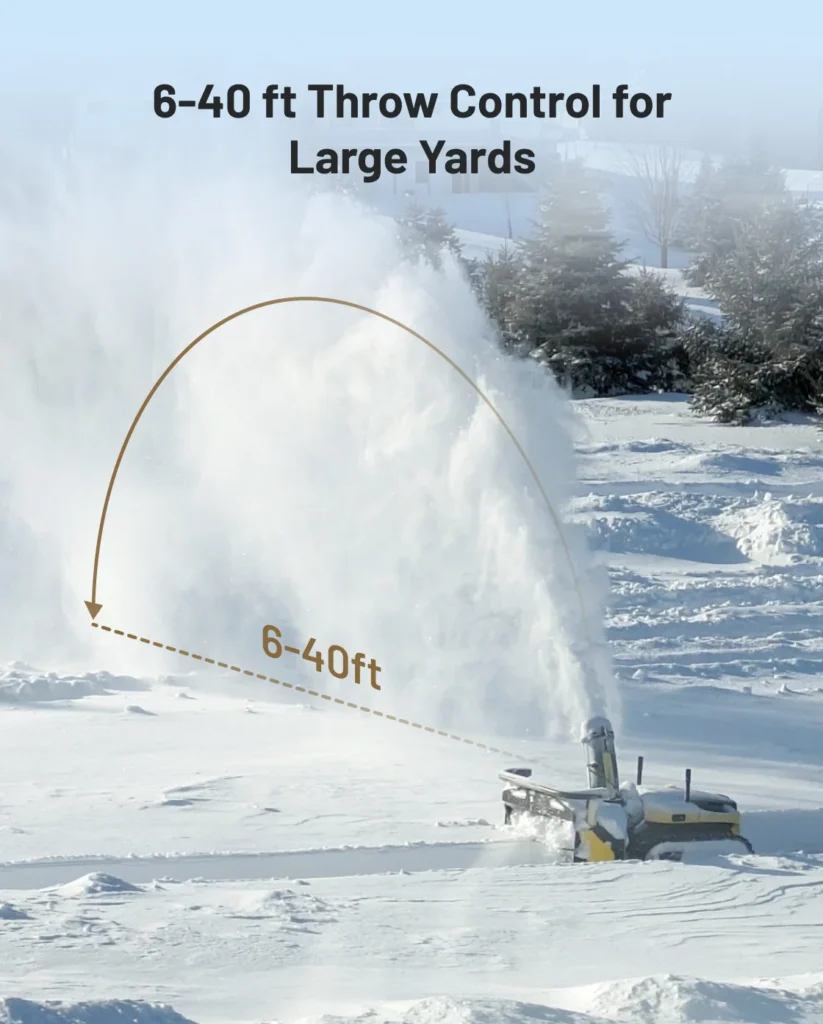 Yarbo Y40 Core with Snow Blower Module Gen 2 Yarbo Y40 Core with Snow Blower Module Gen 2 Throw