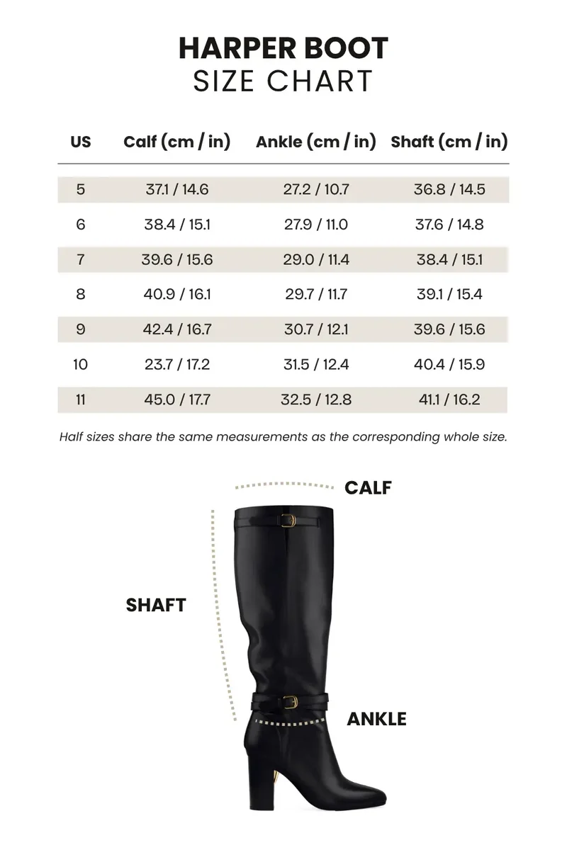 Harper SizeGuide Chocolate