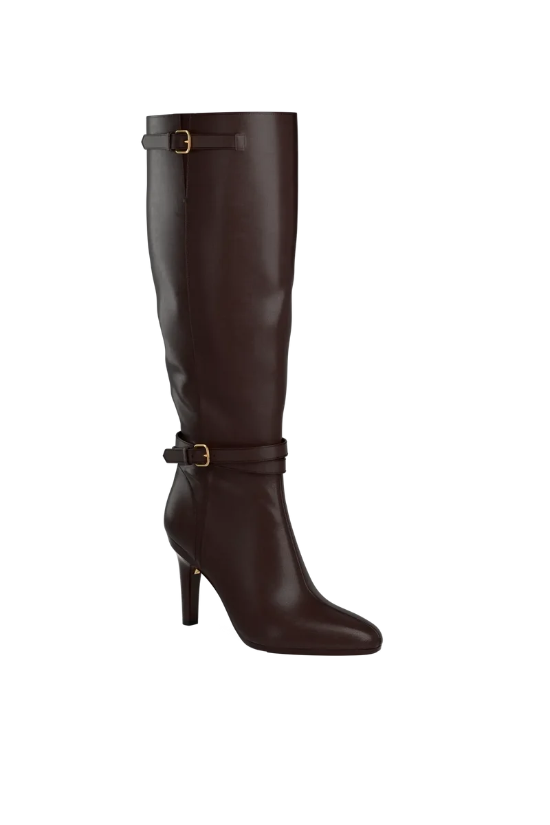 HarperBootChocolateLeather ChocolateStilettoff4 angle