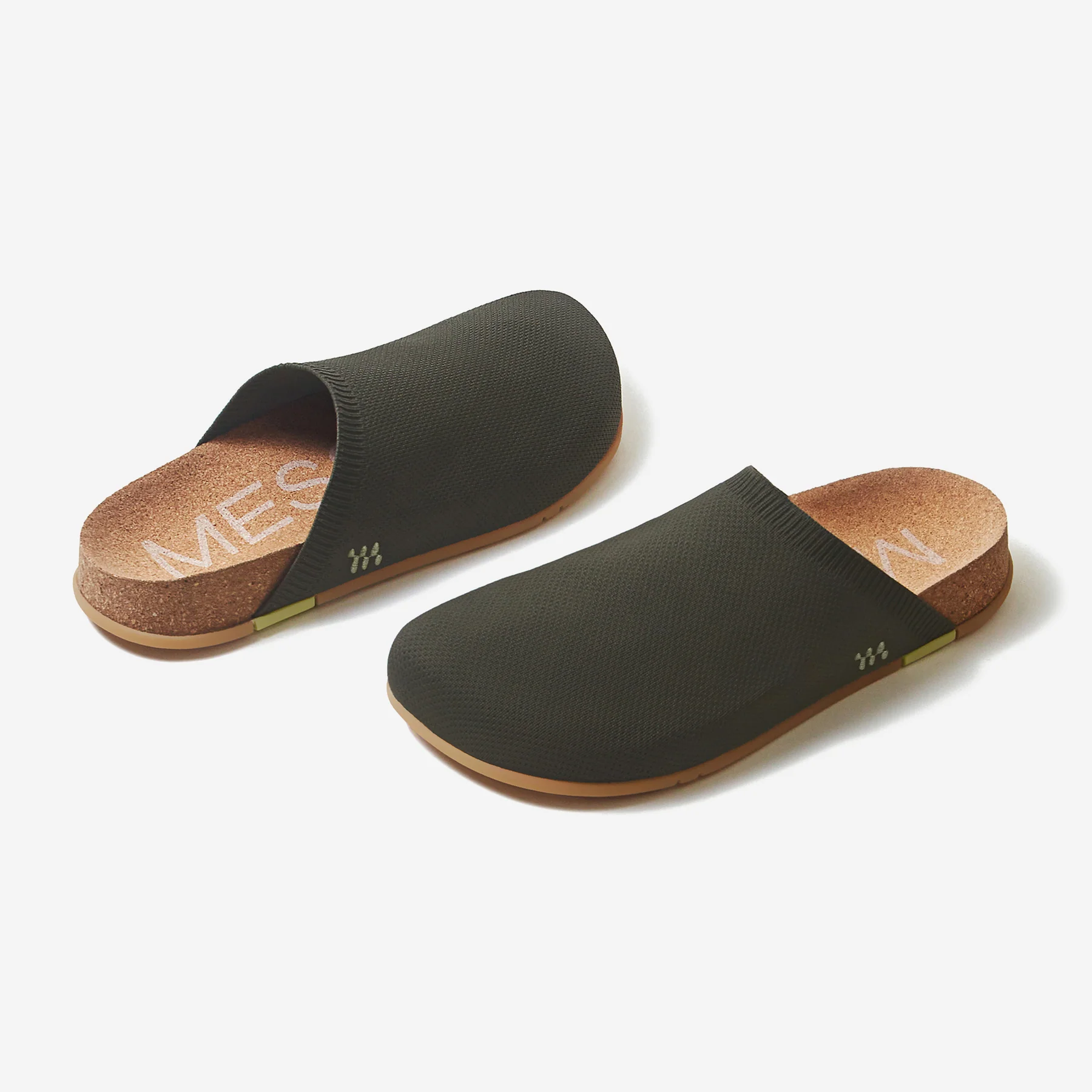message henning mule olive pair view