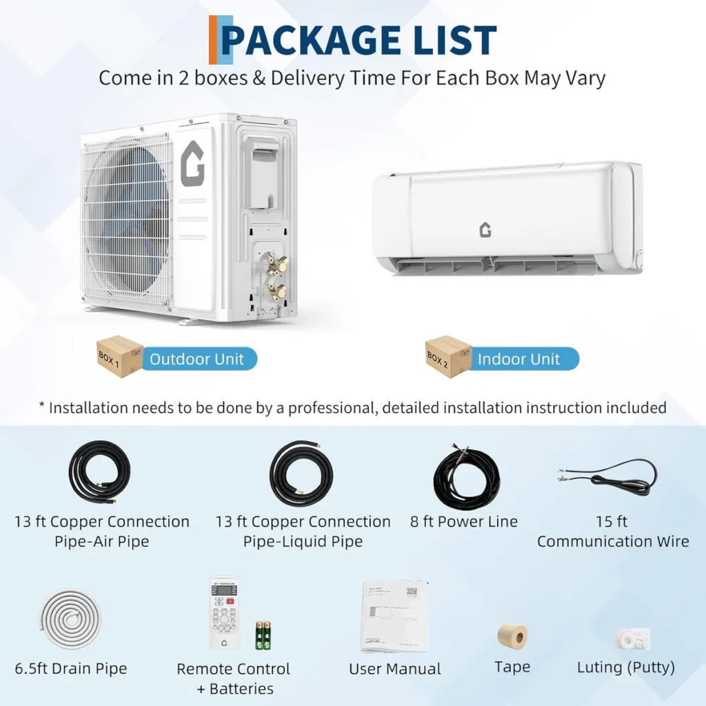 Garvee SEER 22 12000BTU 115V Mini Split Air Conditioner Garvee SEER 22 12000BTU 115V Mini Split Air Conditioner