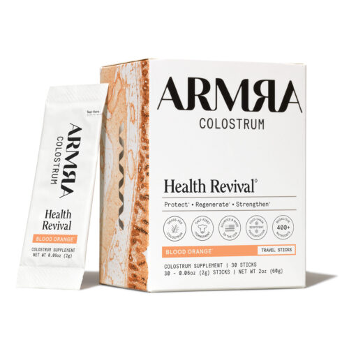 ARMRA Colostrum Blood Orange Travel Sticks