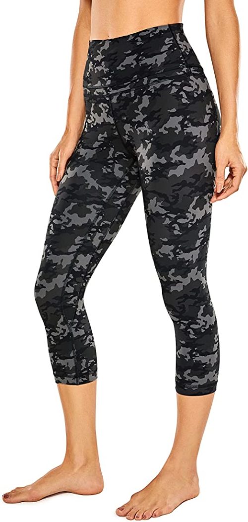 CRZ YOGA Women’s High Waisted Capri Yoga Leggings Pants