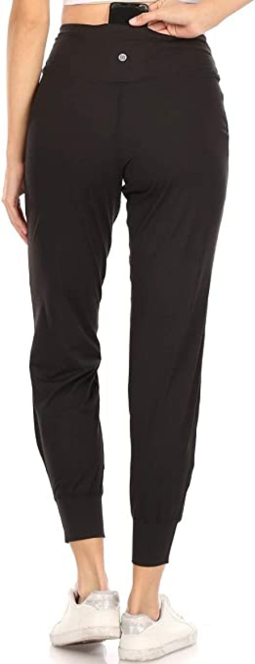 Leggings Depot Women’s Printed Solid Activewear Jogger