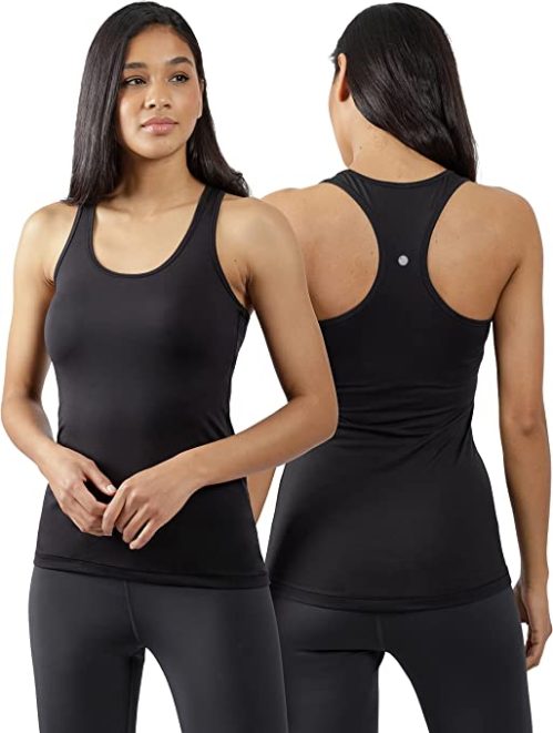Yogalicious 2 Pack Ultra Soft Lightweight Racerback Tank Top